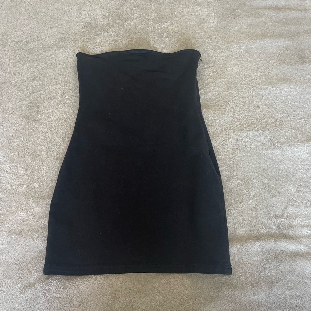 NWT Zara Black Mini Tube Dress Size Small